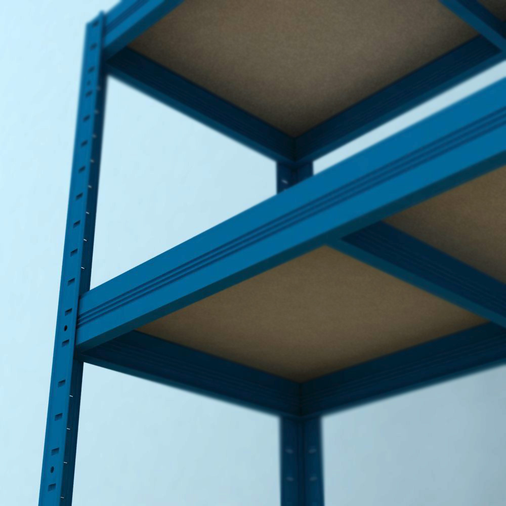 Kovový regál Futur 2000x900x350/7, bílá, 350kg/pol.