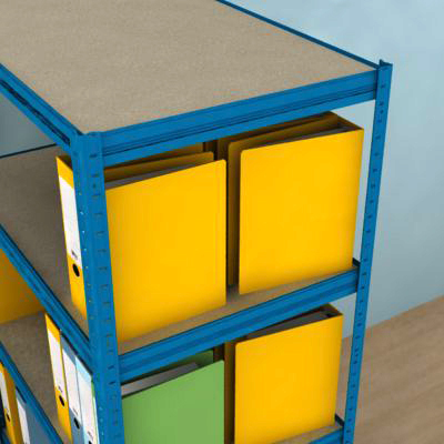 Regál na šanony 2500x900x600/7 polic, modrý