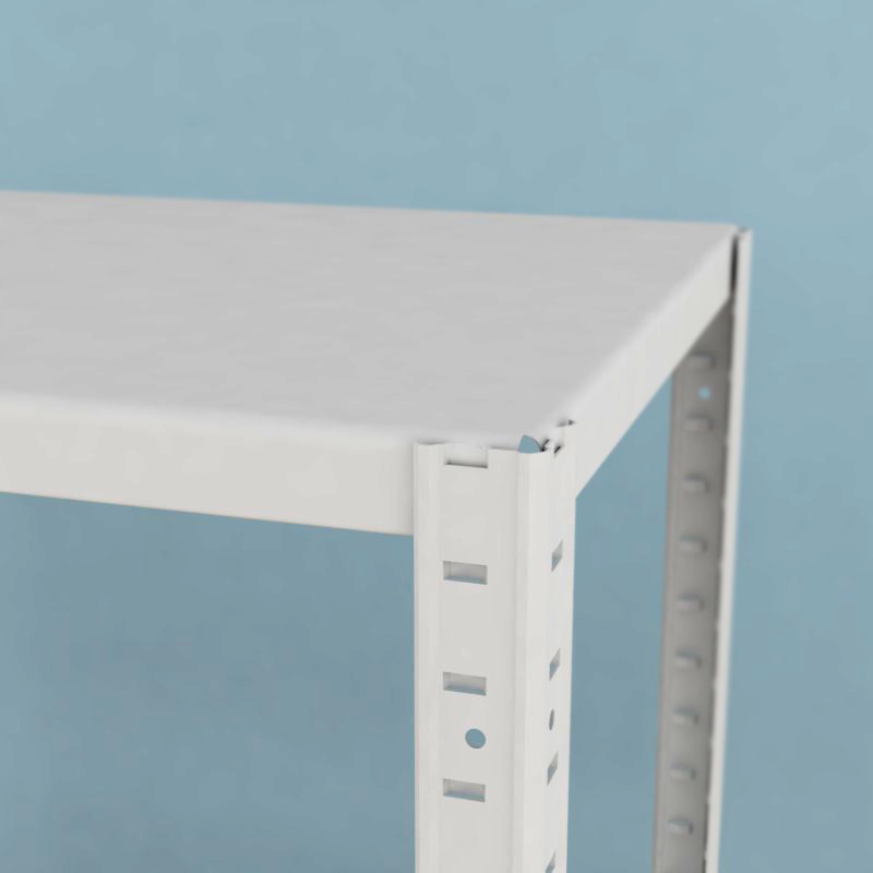 Regál na šanony 1800x800x400/5, 130kg/pol., bílá