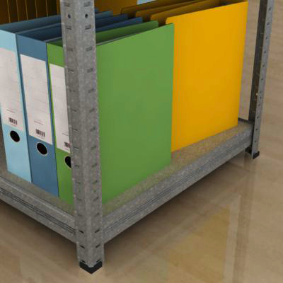 Kovový regál Futur 2500x900x600/7 polic, pozink, 250 kg/pol.