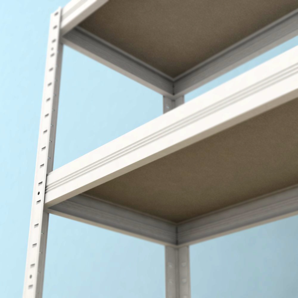 Kovový regál Futur 2100x900x600/7, bílá, 250kg/pol.