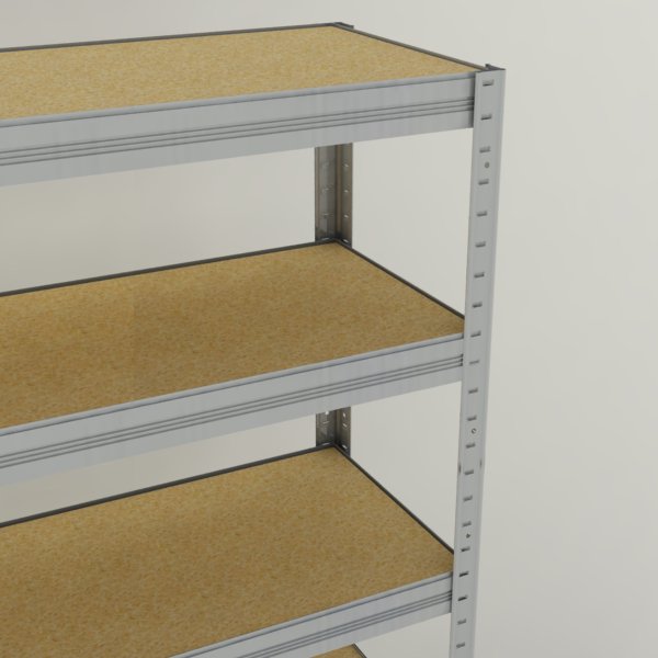 Kovový regál Futur 900x750x350/4, pozink,250kg/pol.