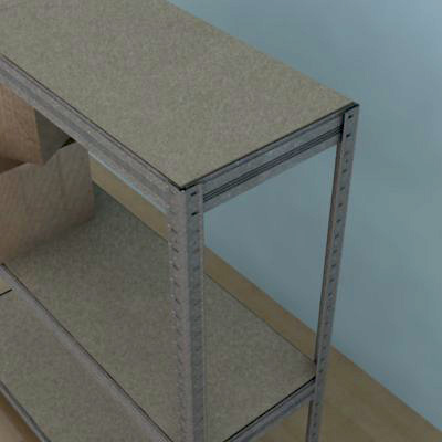 Kovový regál Futur 900x750x350/3, pozink,350kg/pol.