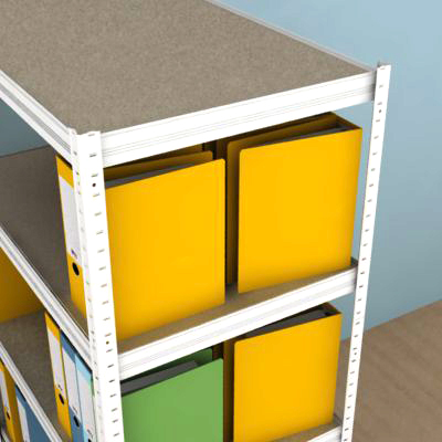 Regál na šanony 1800x900x600/5 polic, bílý