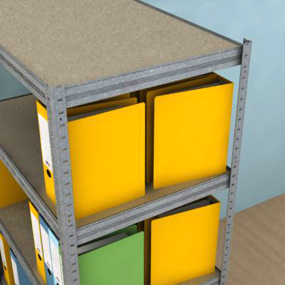 Regál na šanony 1800x1200x600/5 polic, pozink