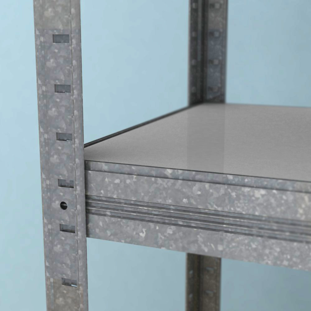 Kovový regál Futur 1800x900x450/5, pozink, 250kg/pol.- lamino