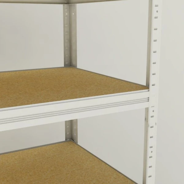 Kovový regál Futur 2700x1200x600/7, bílá, 200kg/pol.