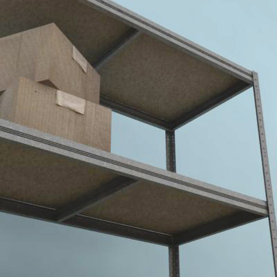 Kovový regál Futur 1100x900x600/3, pozink,350kg/3 pol.