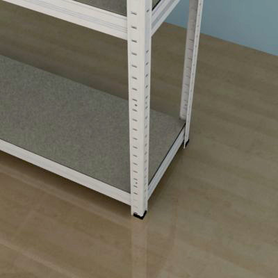 Kovový regál Futur 900x900x450/3, bílá, 350kg/pol.