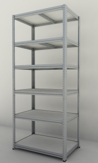 Kovový regál Futur 2000x900x500/6, pozink, 350kg/pol. lamino
