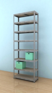 Kovový regál Futur 2500x900x350/8, pozink