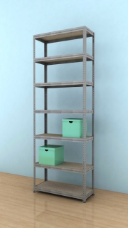 Kovový regál Futur 2500x900x450/7, pozink