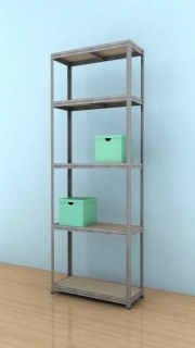 Kovový regál Futur 2600x900x450/5, pozink