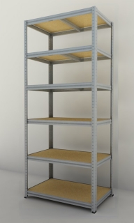 Kovový regál Futur 1800x900x500/6, pozink, 350kg/pol.