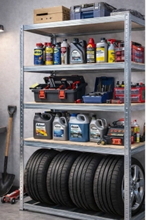 Regál na pneumatiky SUV 2100x1200x600/4, pozink