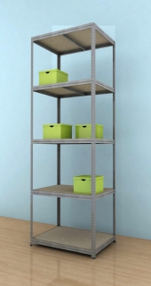 Kovový regál Futur 2700x900x600/6, pozink, 350kg/pol.