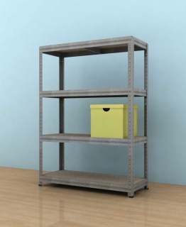 Kovový regál Futur 1100x900x450/4, pozink,350kg/pol.