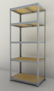 Kovový regál Futur 1800x900x600/5, pozink, 350kg/pol.